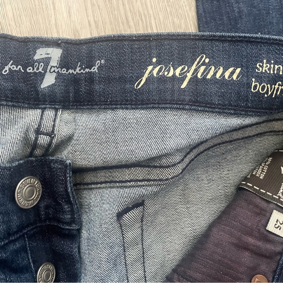 7 for all mankind skinny boyfriend jeans EUC - Picture 2 of 10
